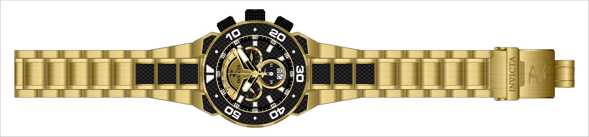 Band For Invicta Carbon Hawk 37711