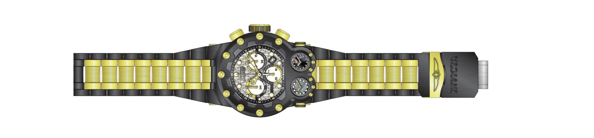 Band For Invicta Reserve Magnum Tria Men 37543