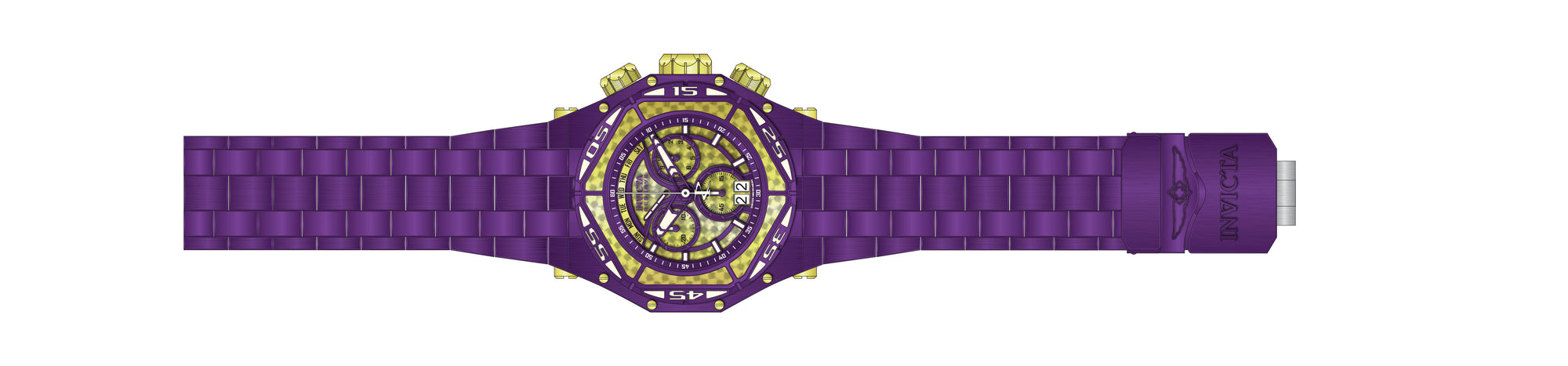 Band For Invicta Carbon Hawk 38926