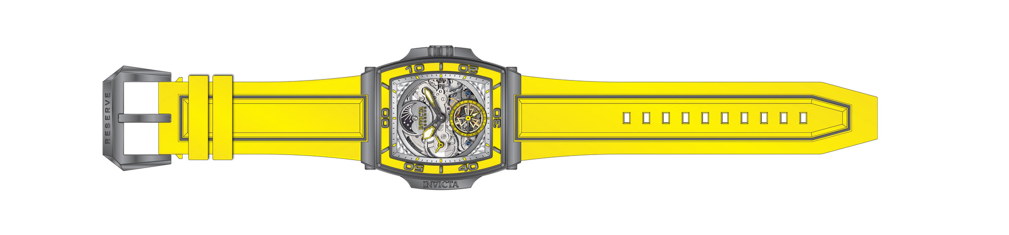 Band for Invicta S1 Rally Diablo Men 43413