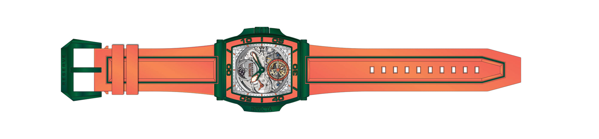 Band for Invicta S1 Rally Diablo Men 43416