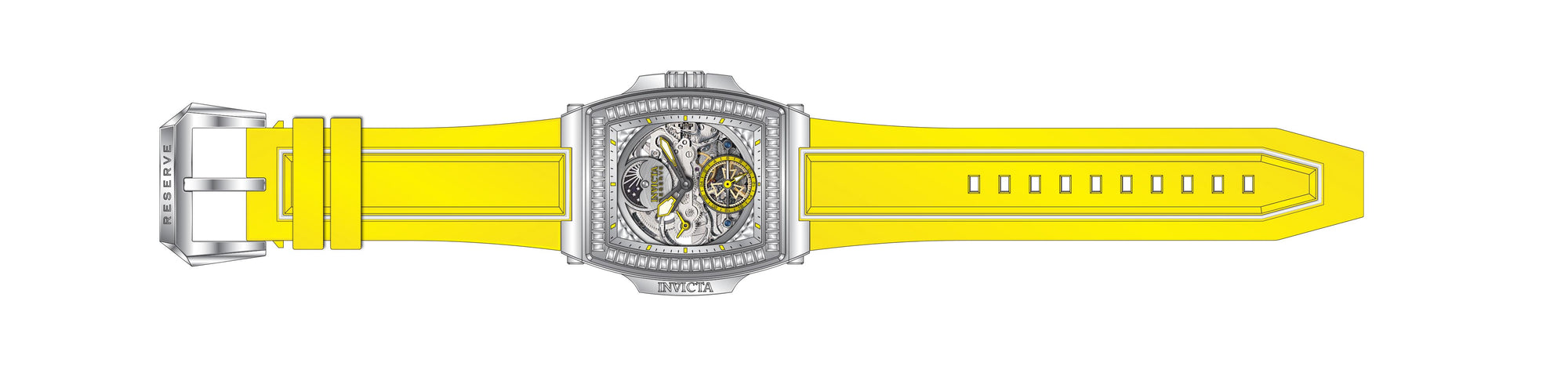 Band for Invicta S1 Rally Diablo Men 43420