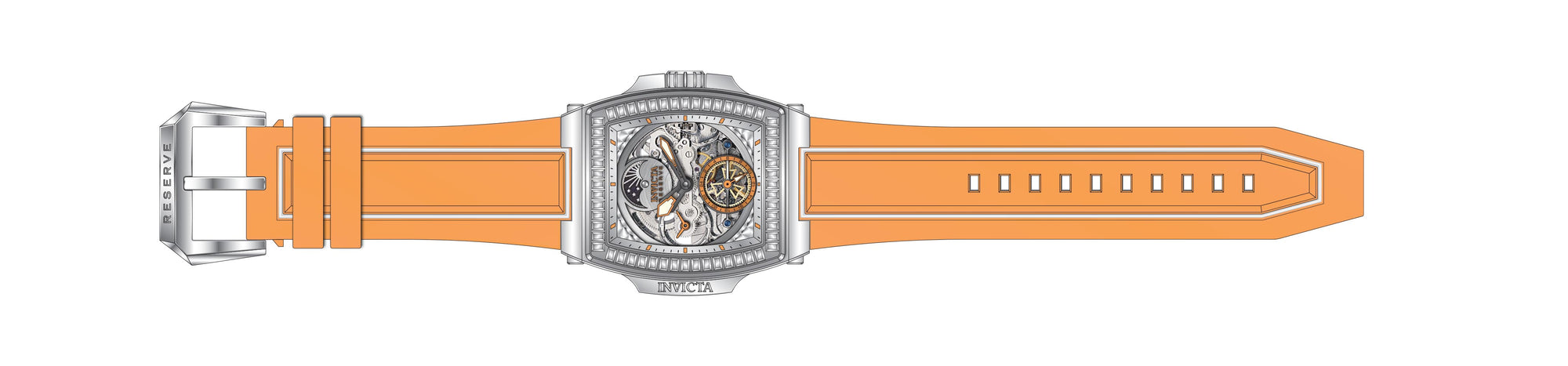 Band for Invicta S1 Rally Diablo Men 43421