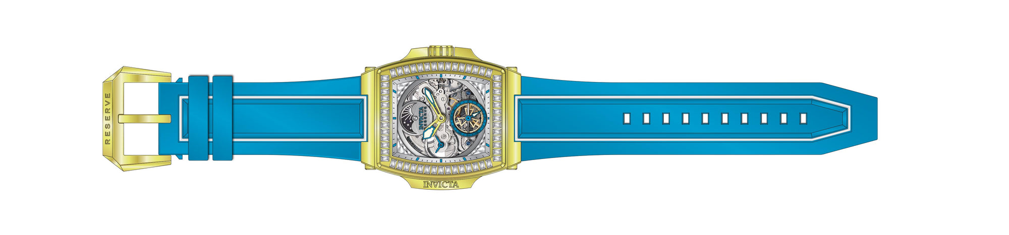 Band for Invicta S1 Rally Diablo Men 43423