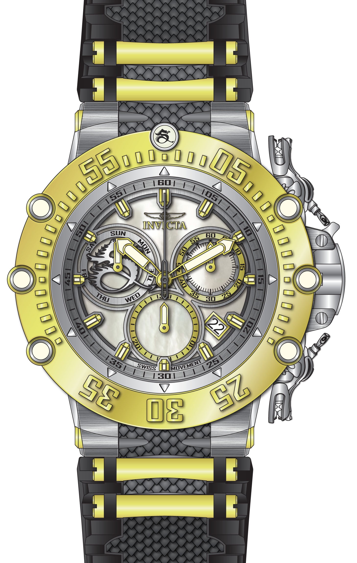 Band For Invicta Subaqua  Men 46480