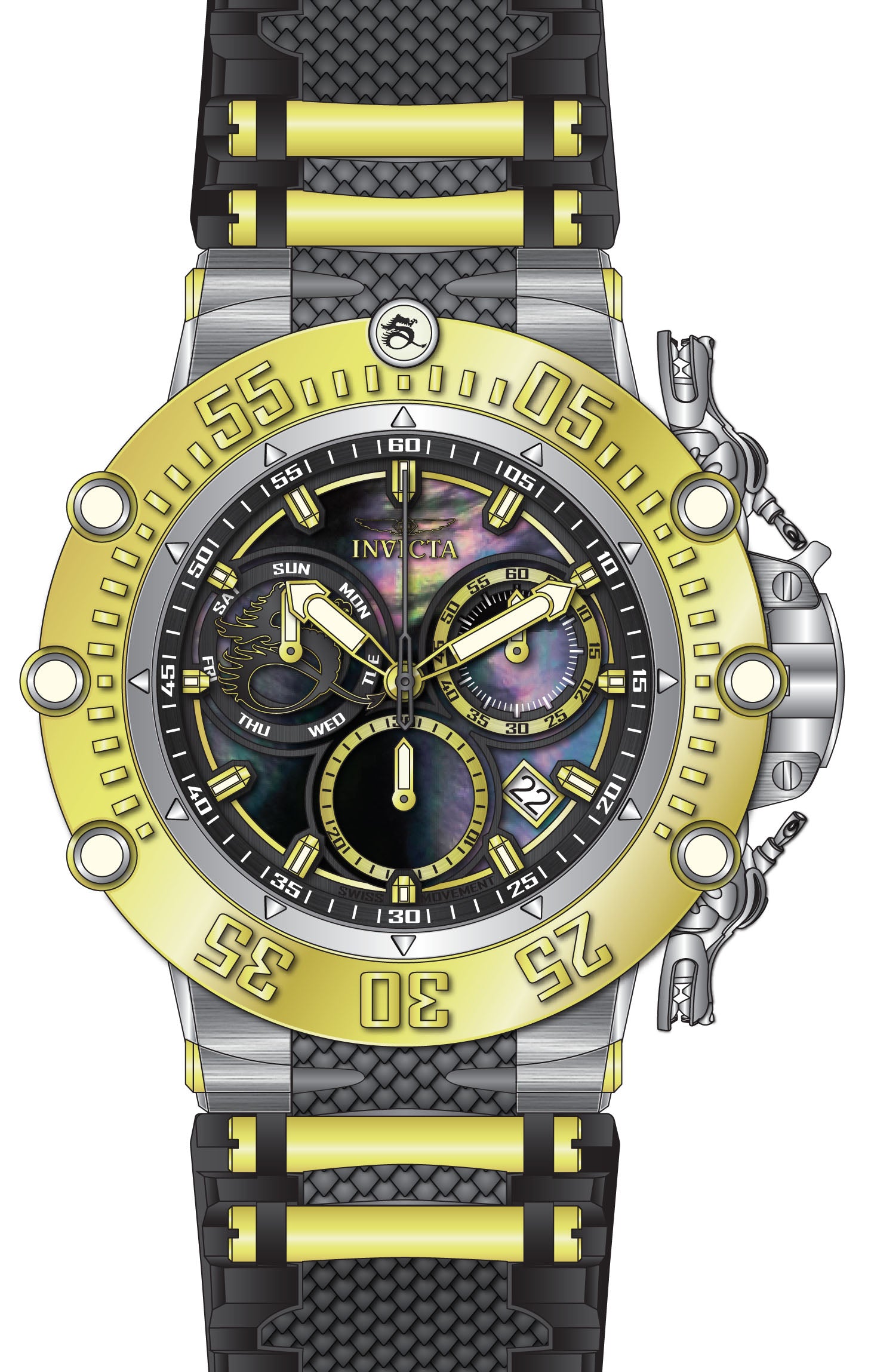 Band For Invicta Subaqua  Men 46481