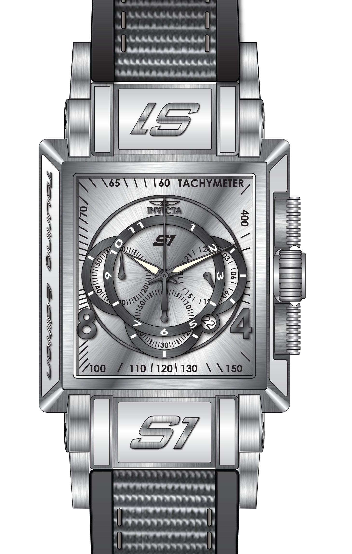 Band For Invicta S1 Rally  Men 46487