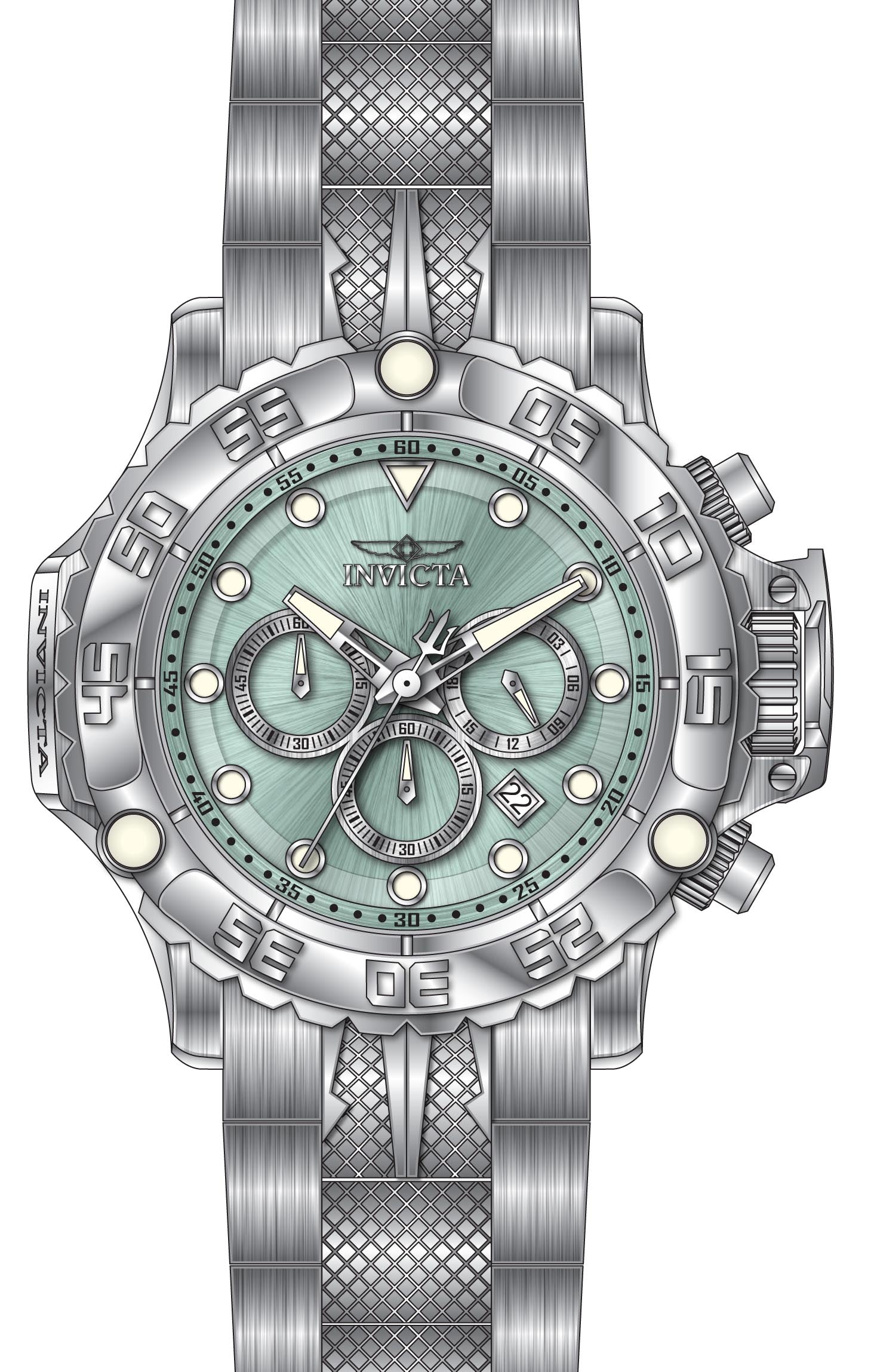 Band For Invicta Subaqua Poseidon Men 47181