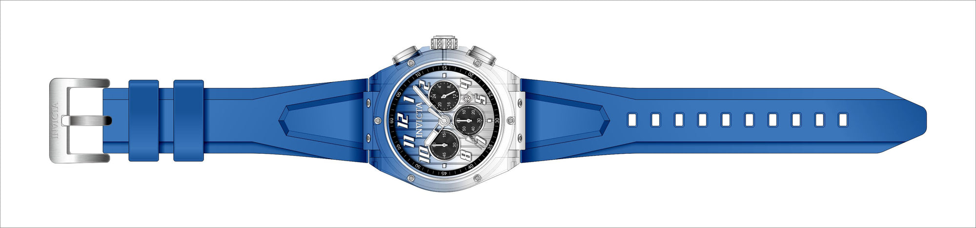 Band For Invicta S1 Rally  Men 47350