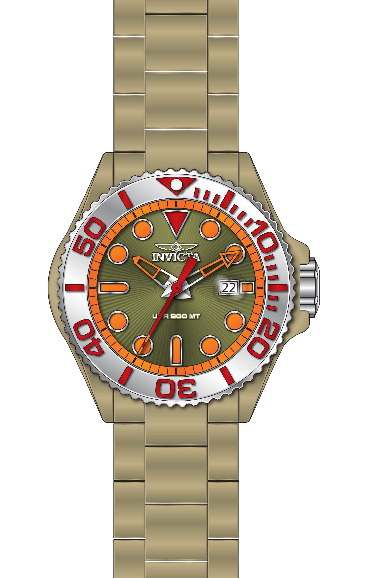 Band For Invicta Grand Diver  Men 49480