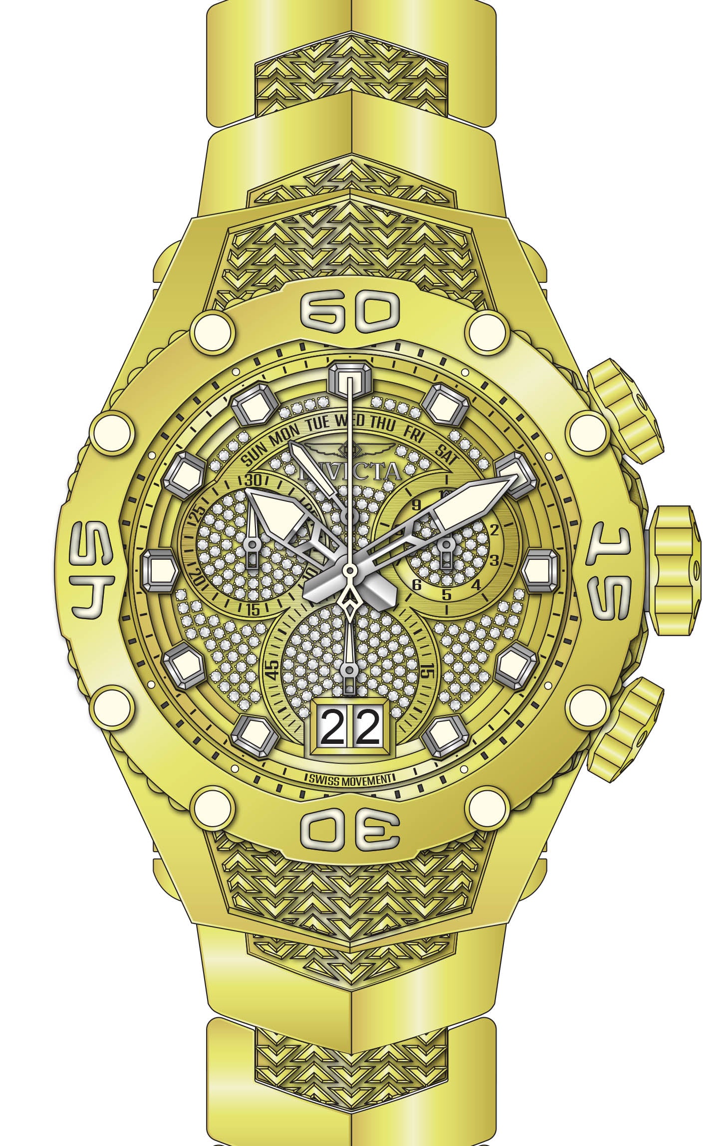 Parts For Invicta Subaqua Noma VIII Men 50451