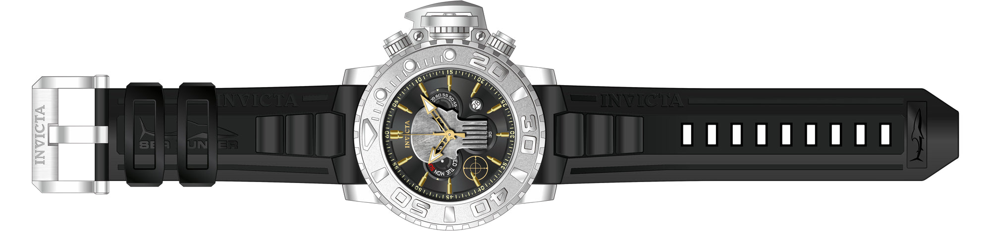 Band For Invicta Sea Hunter  Men 50848