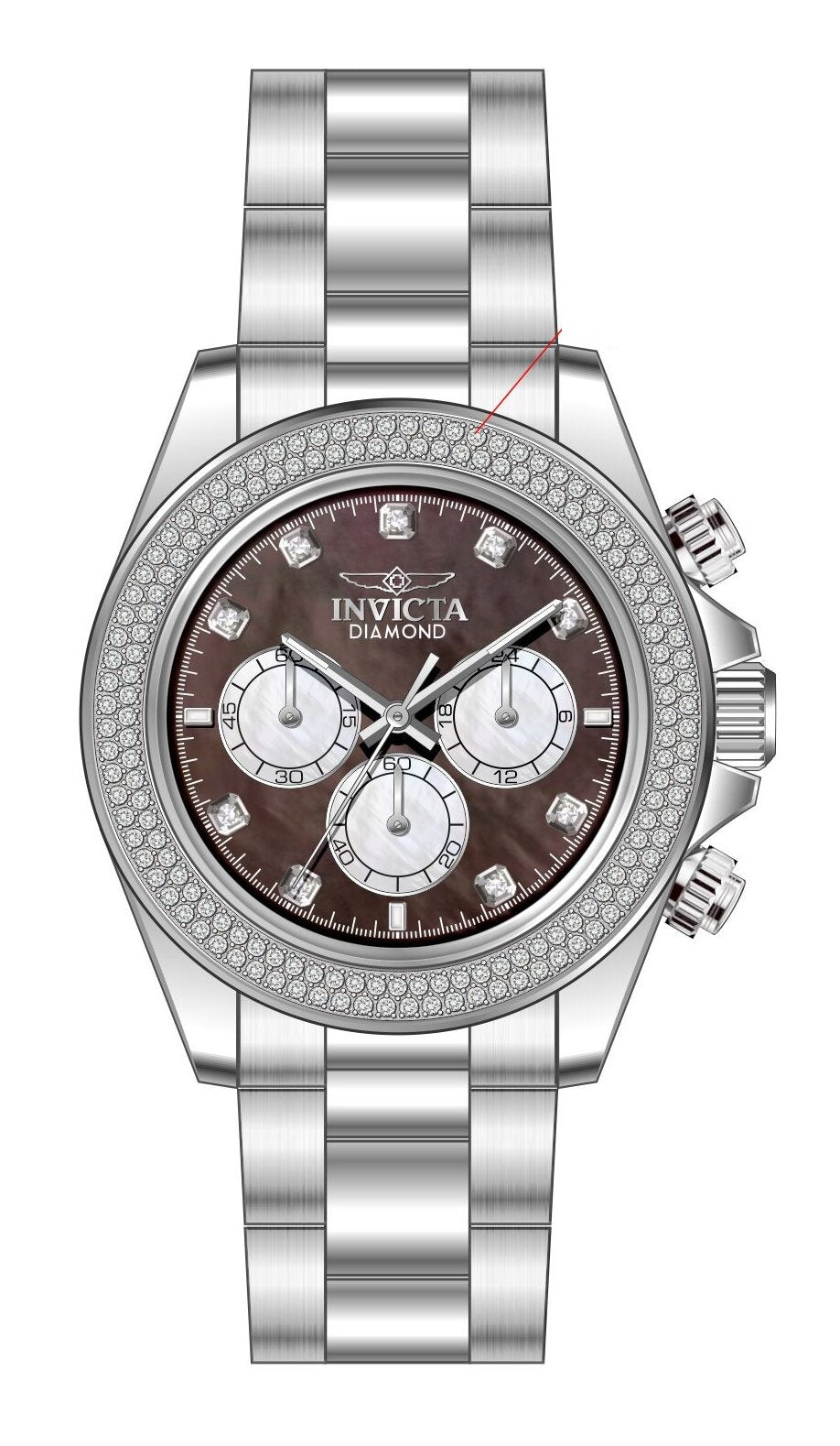 Parts For Invicta Elite Diamond  Men 51120