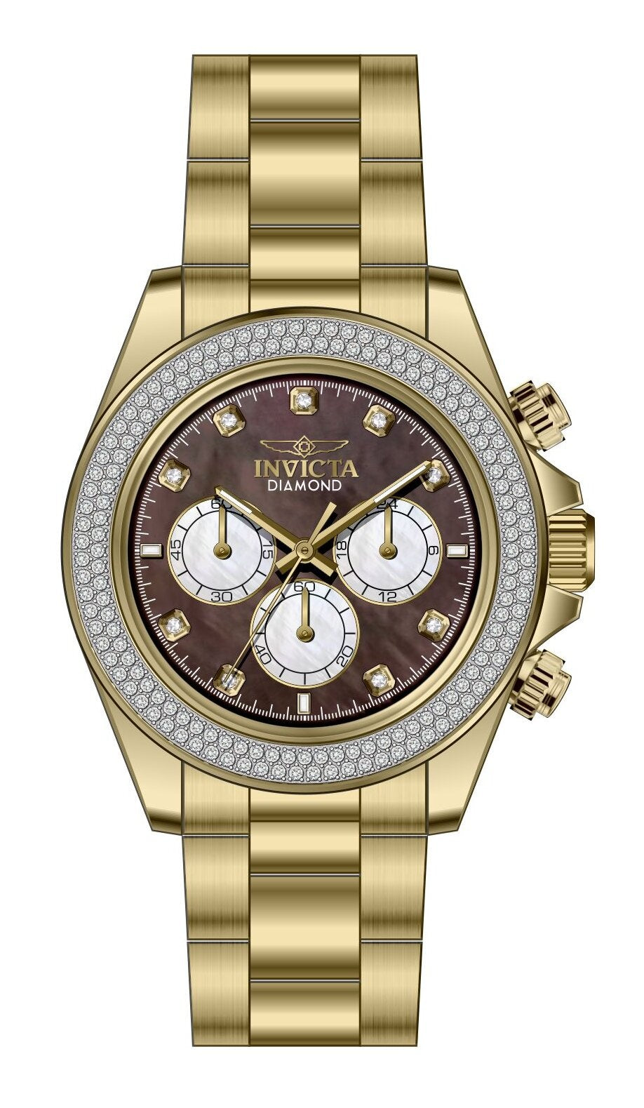 Band For Invicta Elite Diamond  Men 51122