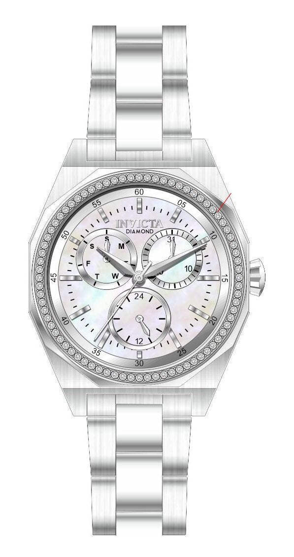 Band For Invicta Elite Diamond  Lady 51358