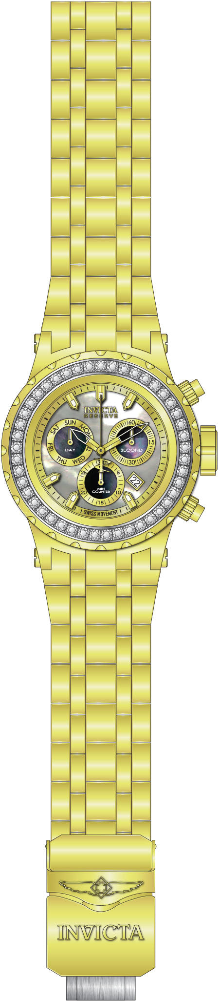 Band For Invicta Reserve Specialty Subaqua Men 51376