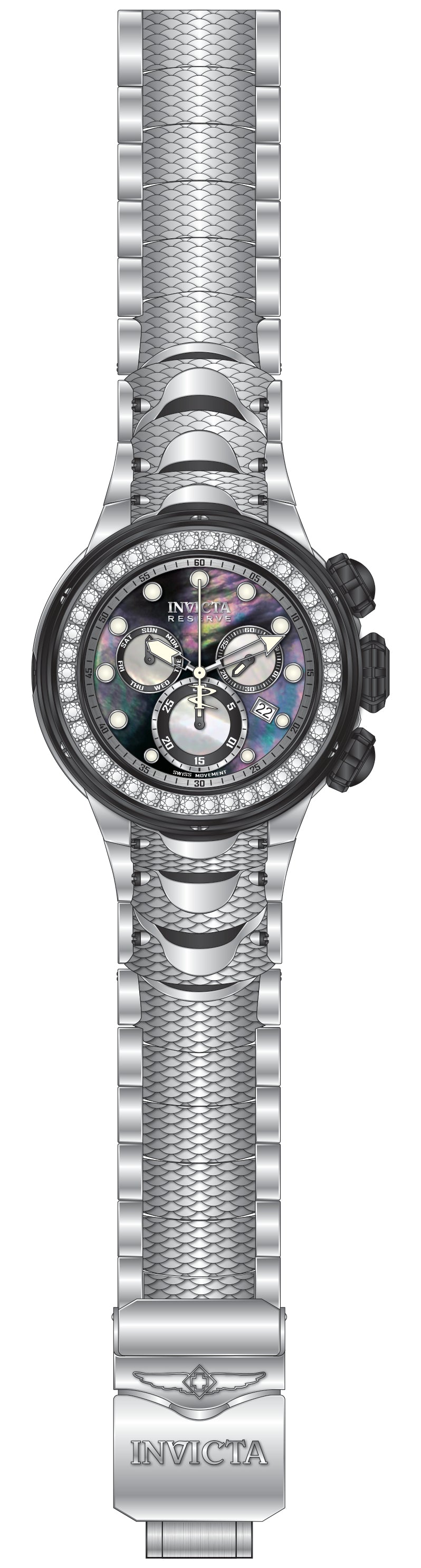 Band For Invicta Reserve Kraken Men 51545