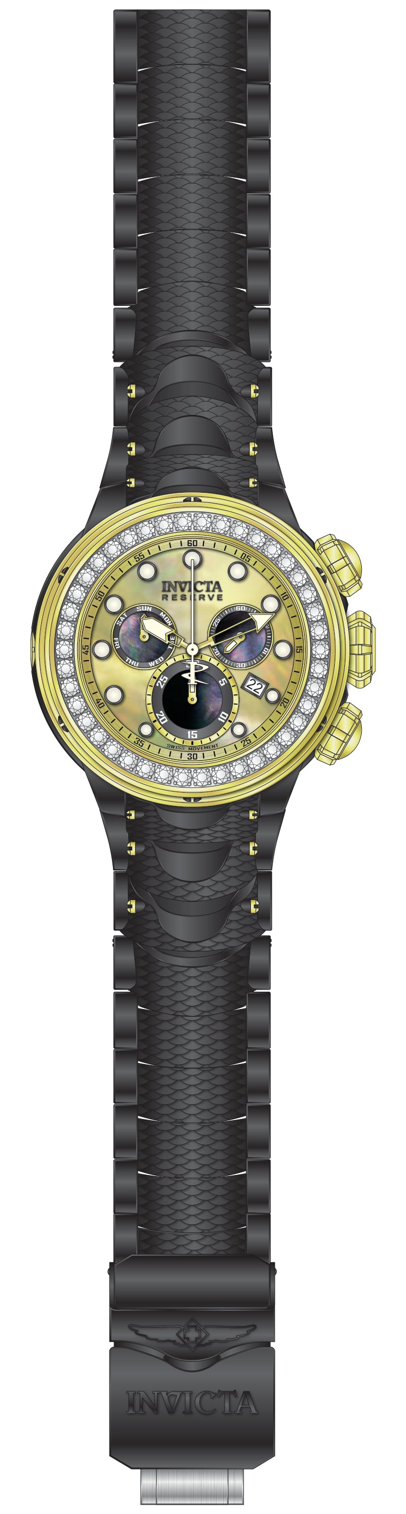 Band For Invicta Reserve Kraken Men 51546
