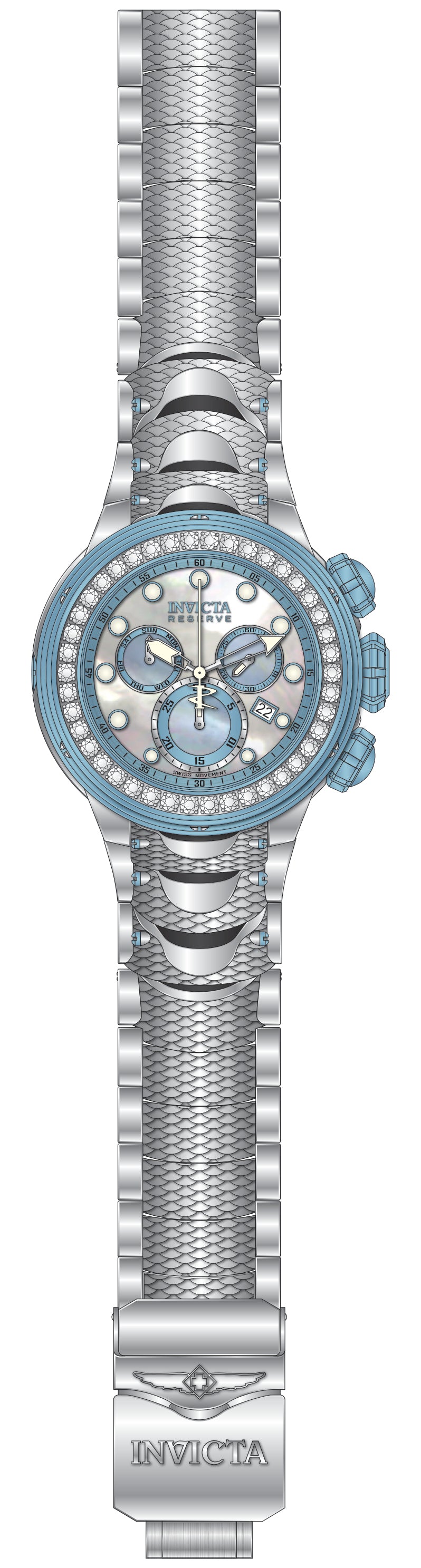 Band For Invicta Reserve Kraken Men 51557