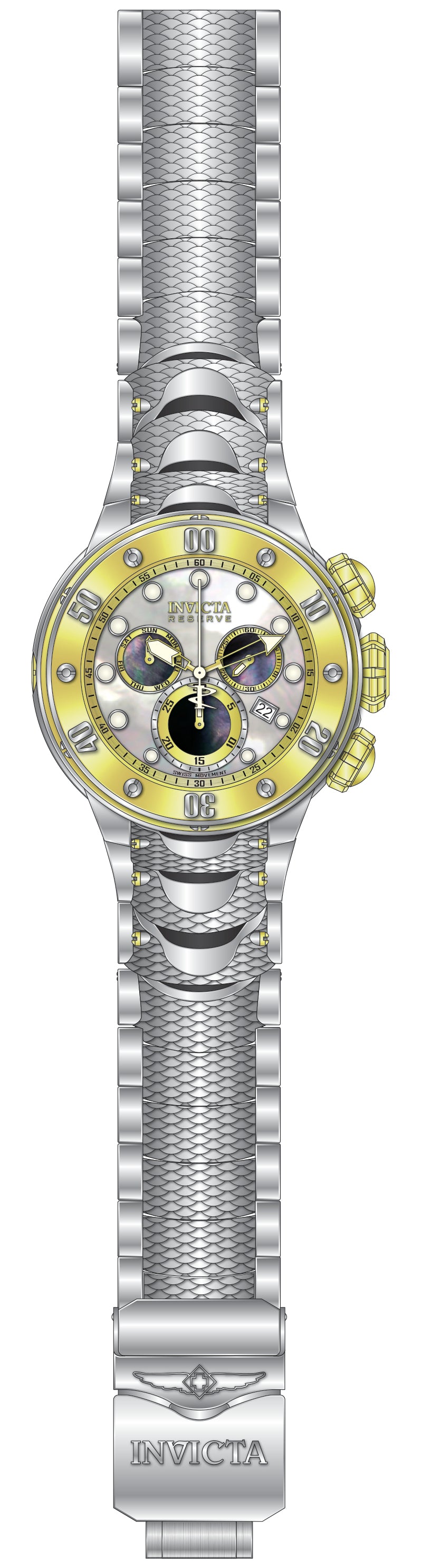 Parts For Invicta Reserve Kraken Men 51560