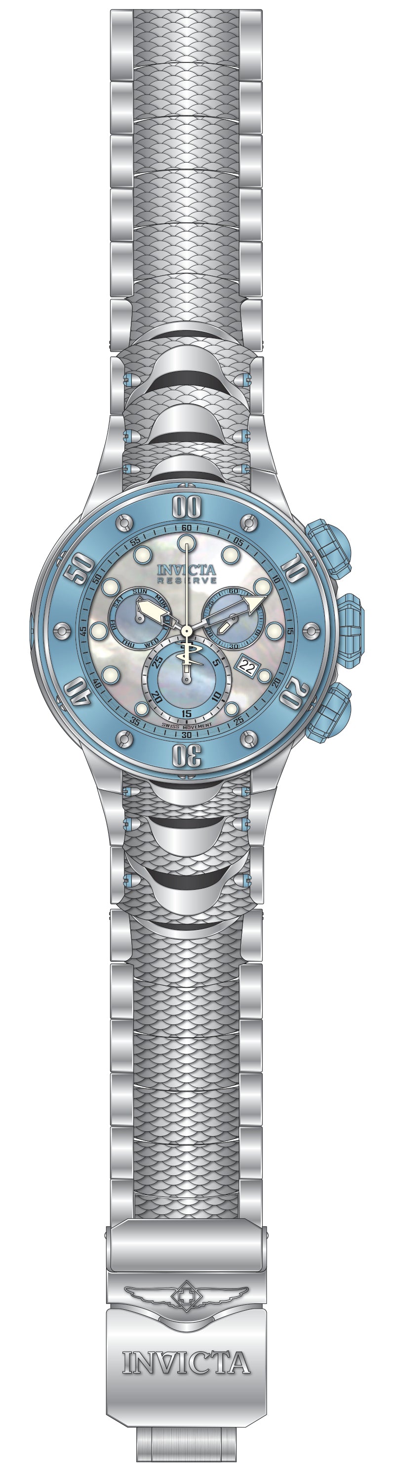 Parts For Invicta Reserve Kraken Men 51576