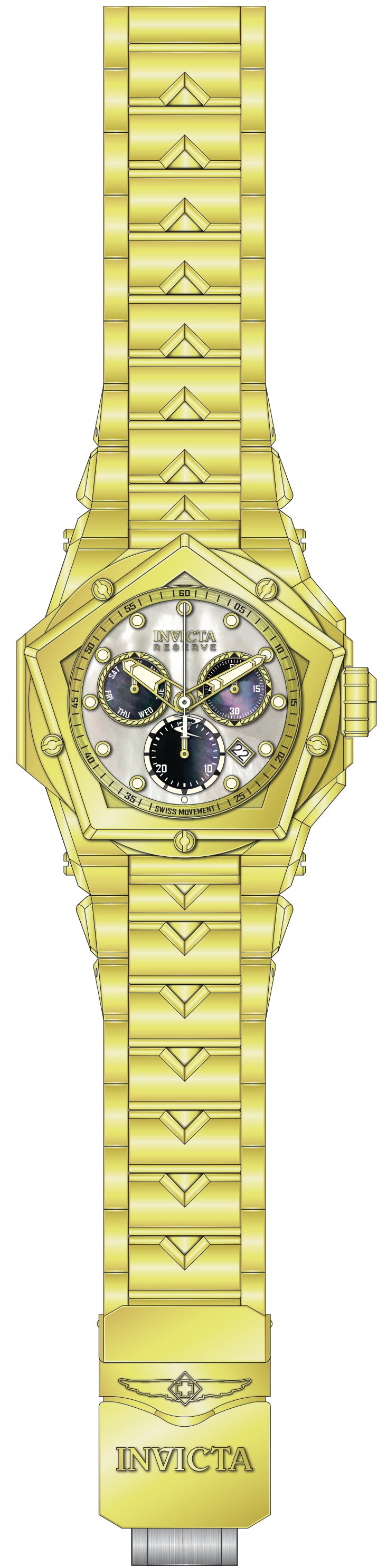 Parts For Invicta Reserve Kraken Men 51599