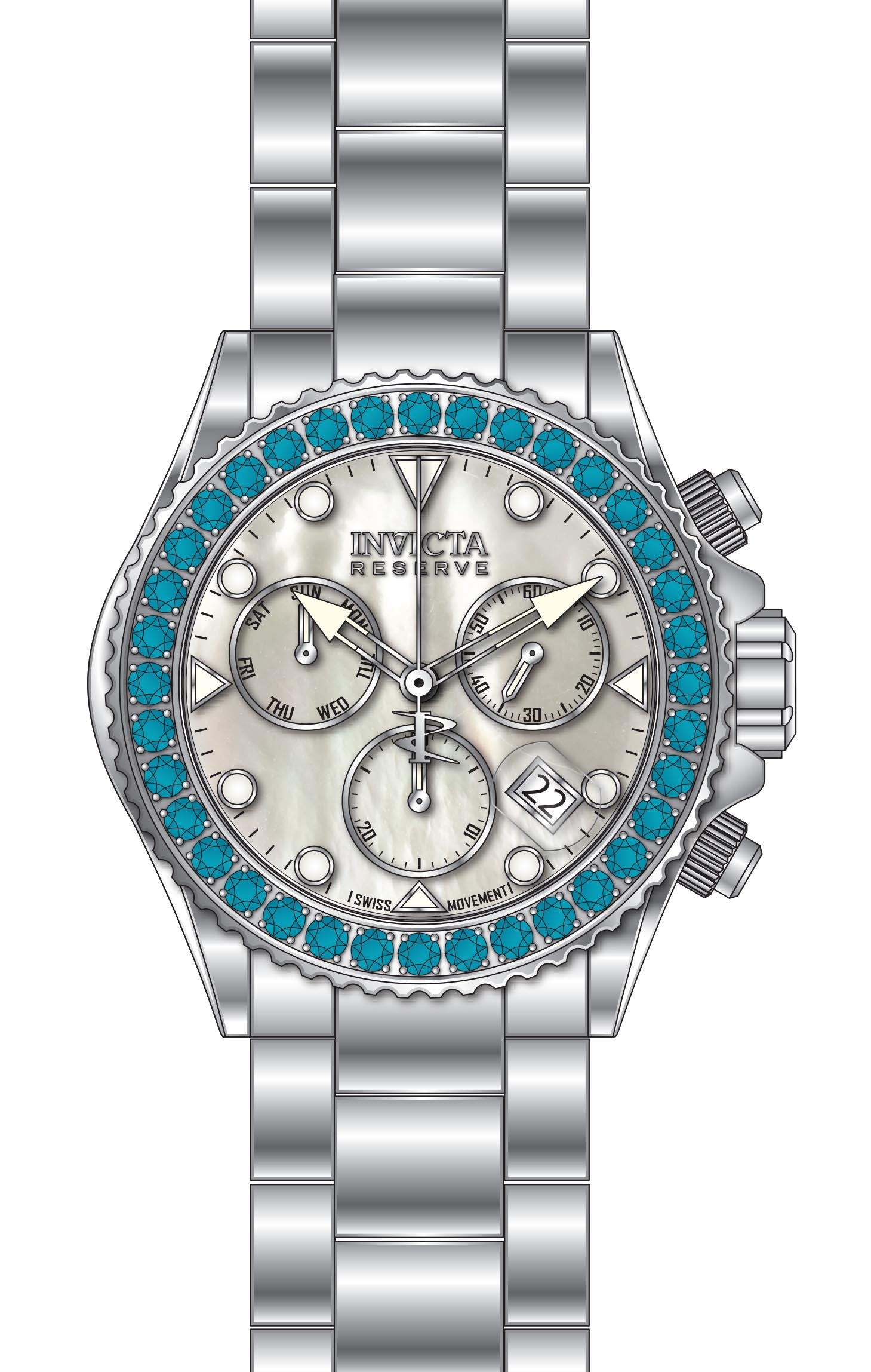Parts For Invicta Reserve Grand Diver Men 51626
