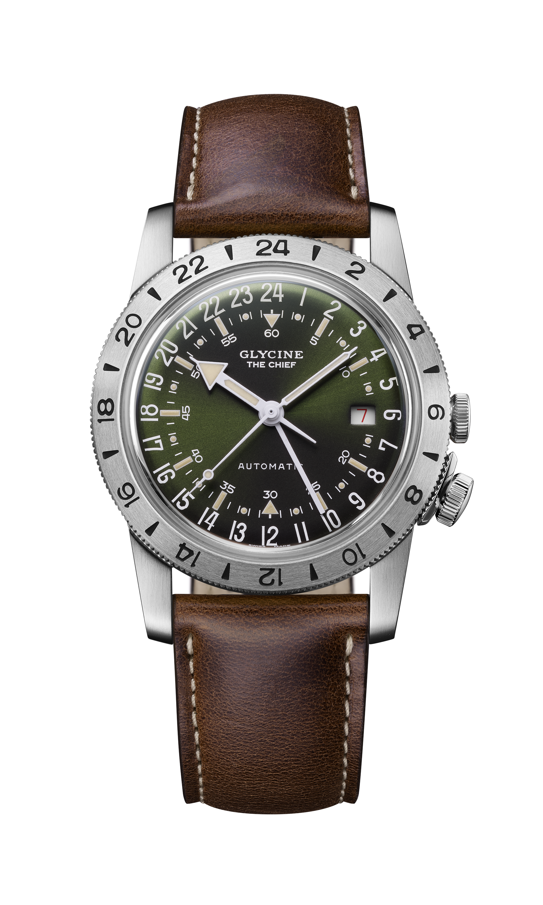 Band for Glycine Airman Vintage "The Chief" 40 GMT Automatic GL0305