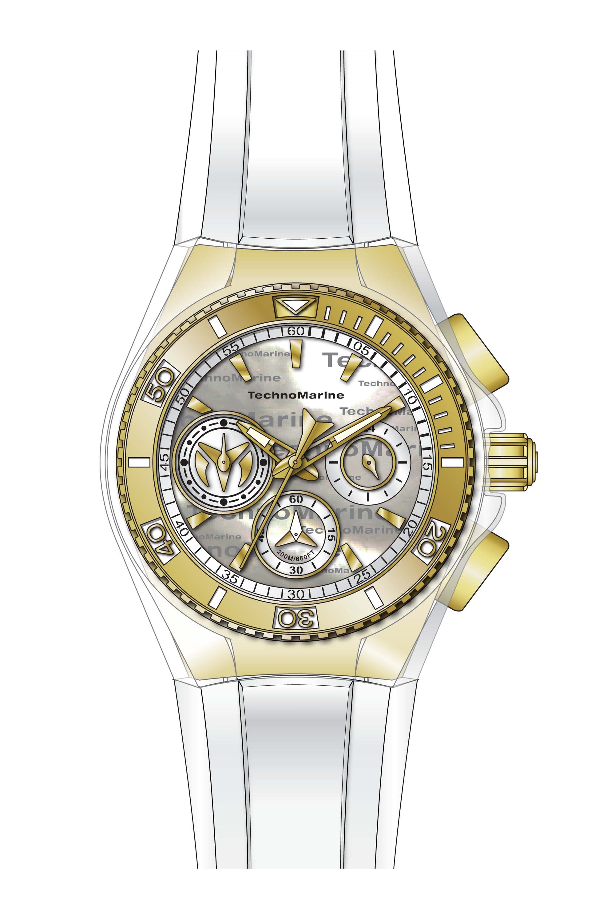 Band for Technomarine Cruise California TM-120028