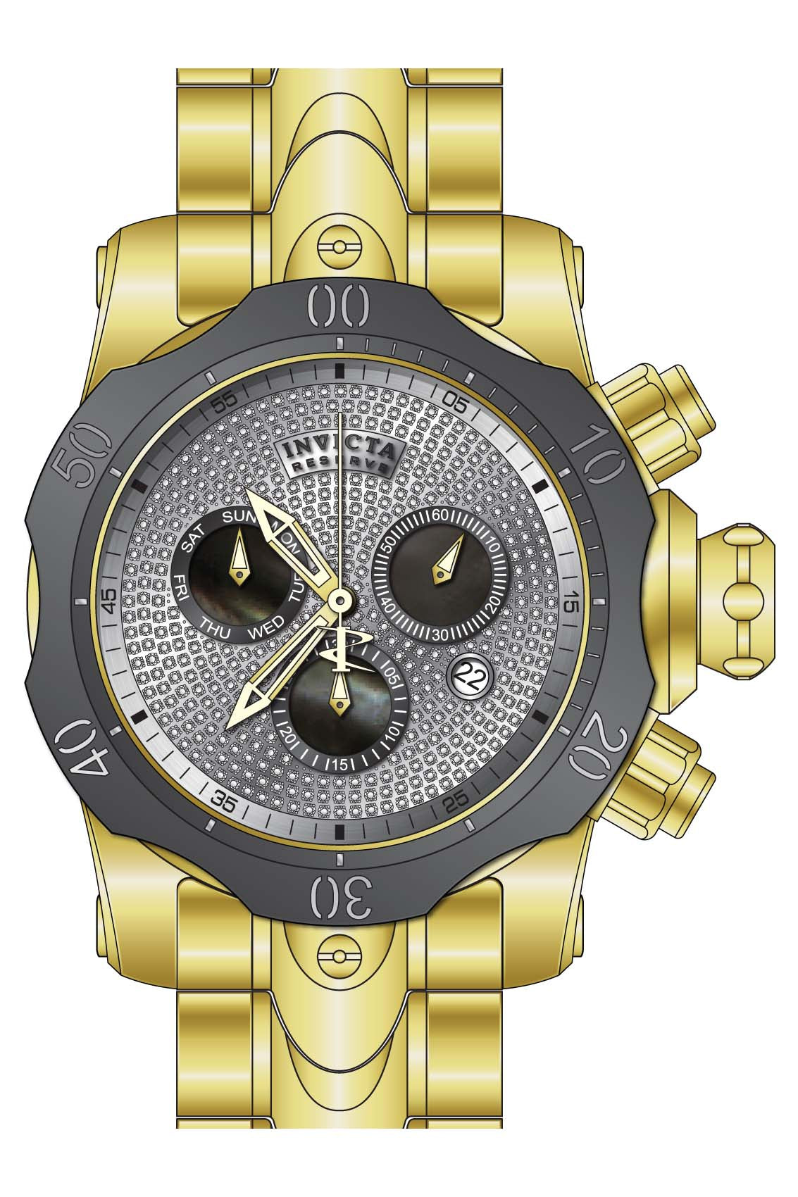 Band for Invicta Reserve Venom Men 31652