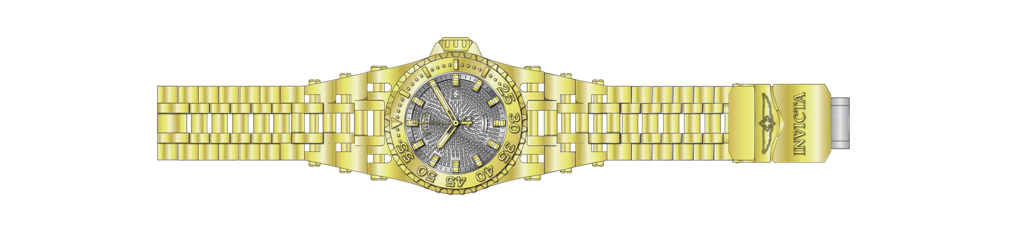 Band for Invicta Reserve Specialty Chaos Men 32044