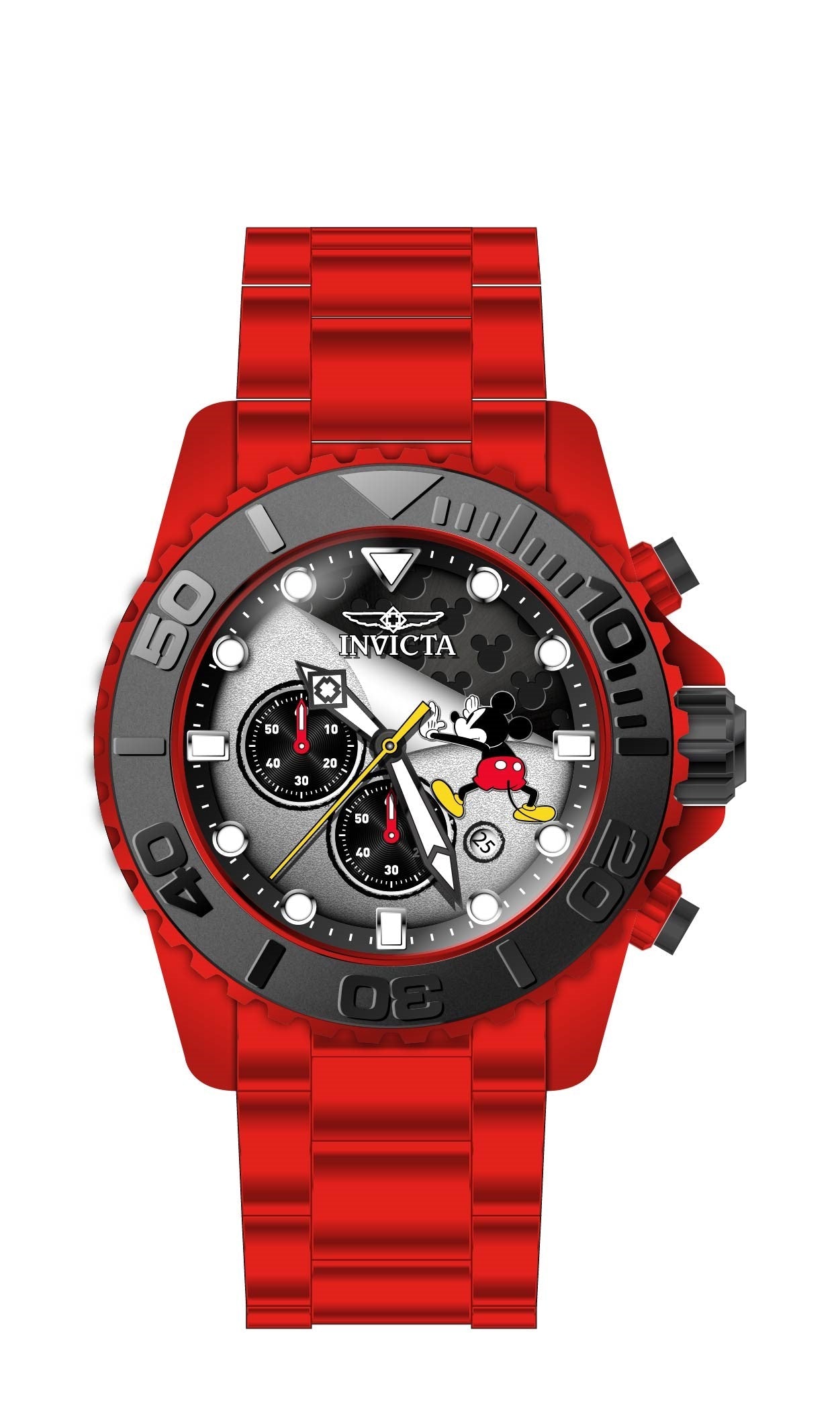 Band for Invicta Disney Limited Edition Mickey Mouse Men 32469