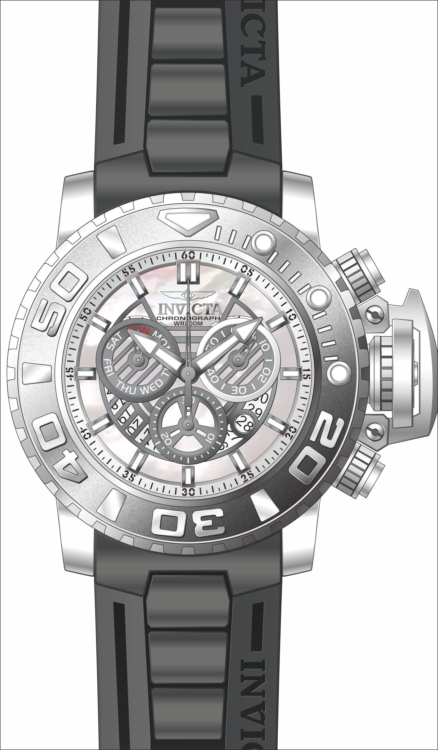 Parts for Invicta Sea Hunter Men 32636