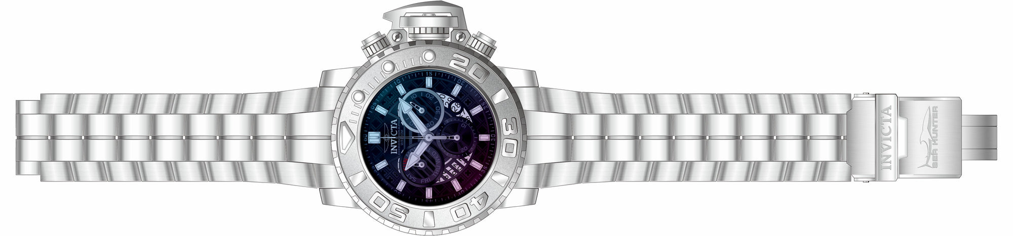 Band for Invicta Sea Hunter Men 32641