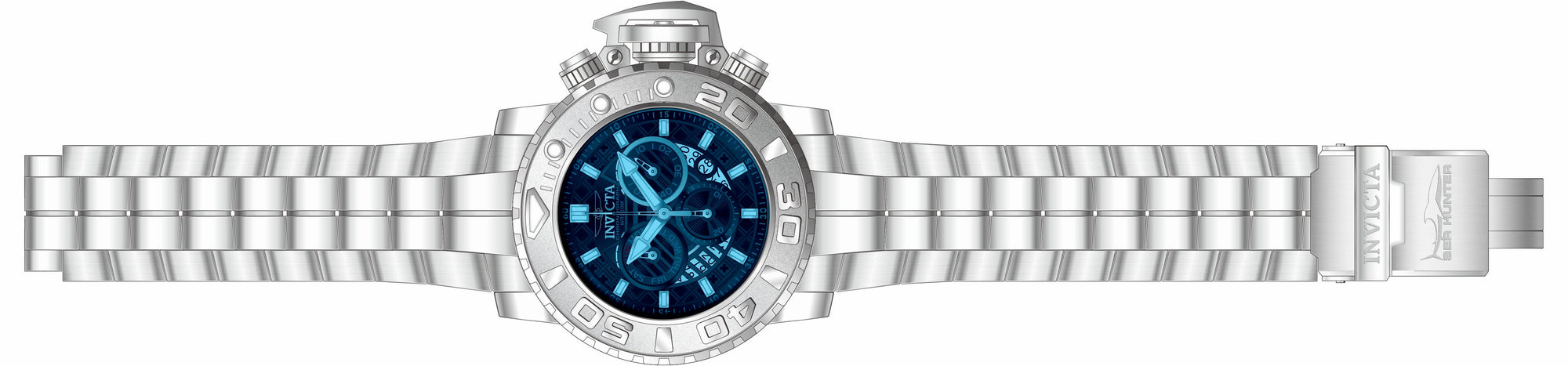 Band for Invicta Sea Hunter Men 32642