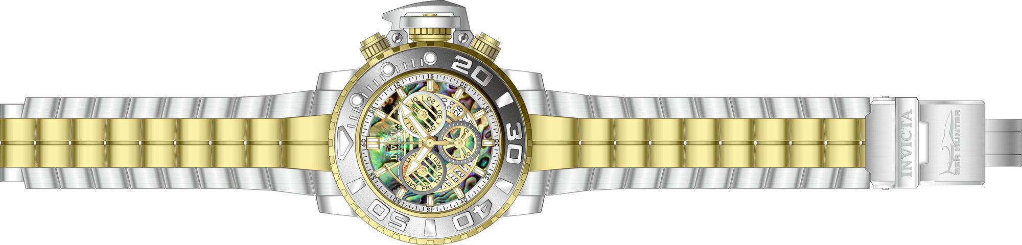 Band for Invicta Sea Hunter Men 32649