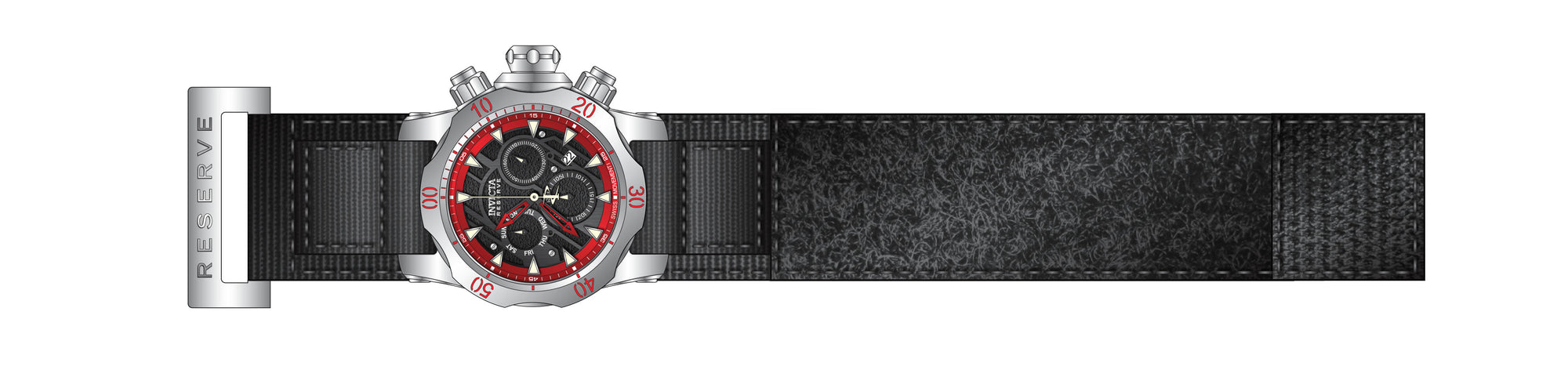 Band for Invicta Reserve Venom Men Platinum Label 32945