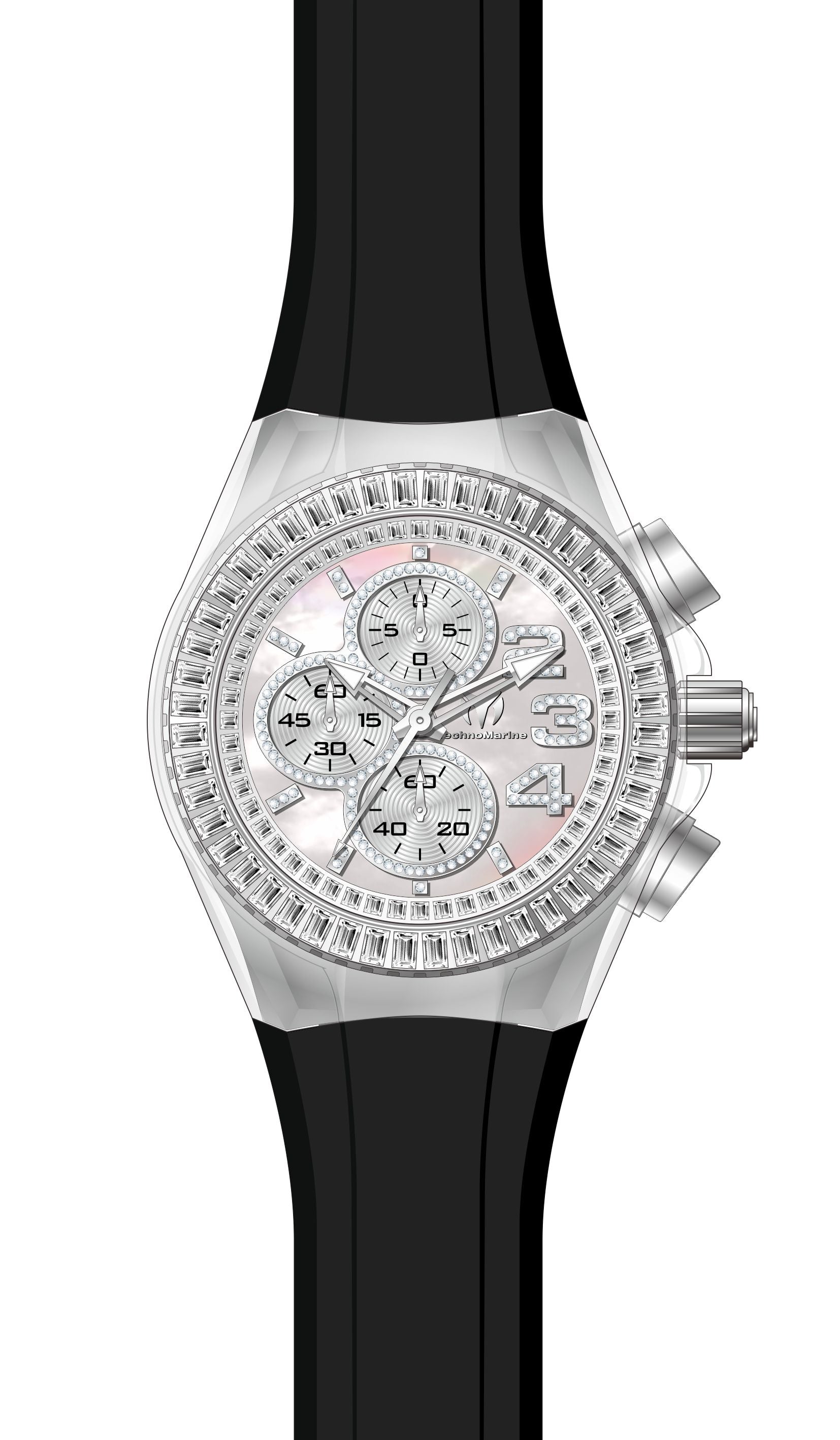 Band for Technomarine Cruise Glitz TM-121023