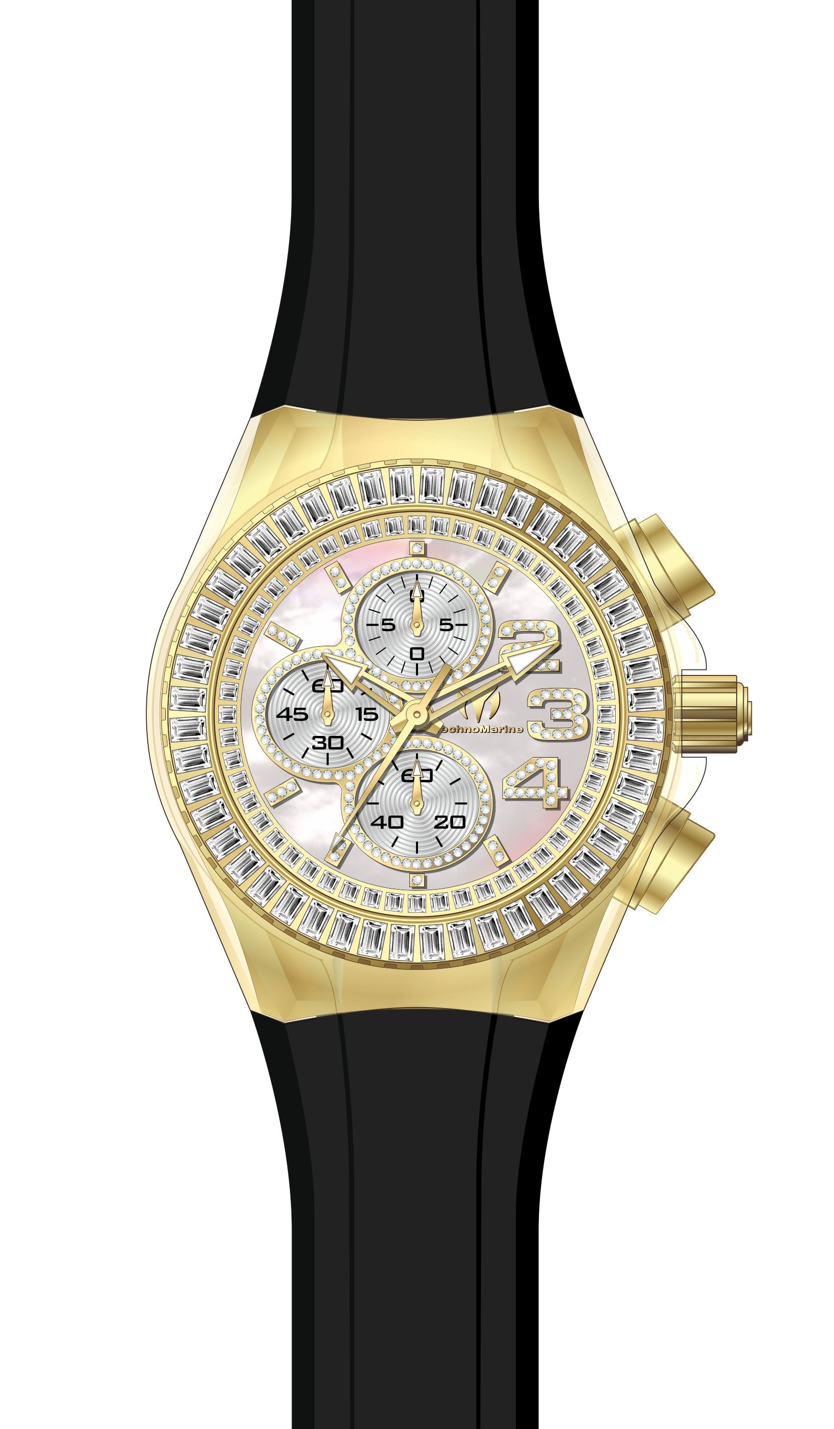 Band for Technomarine Cruise Glitz TM-121028