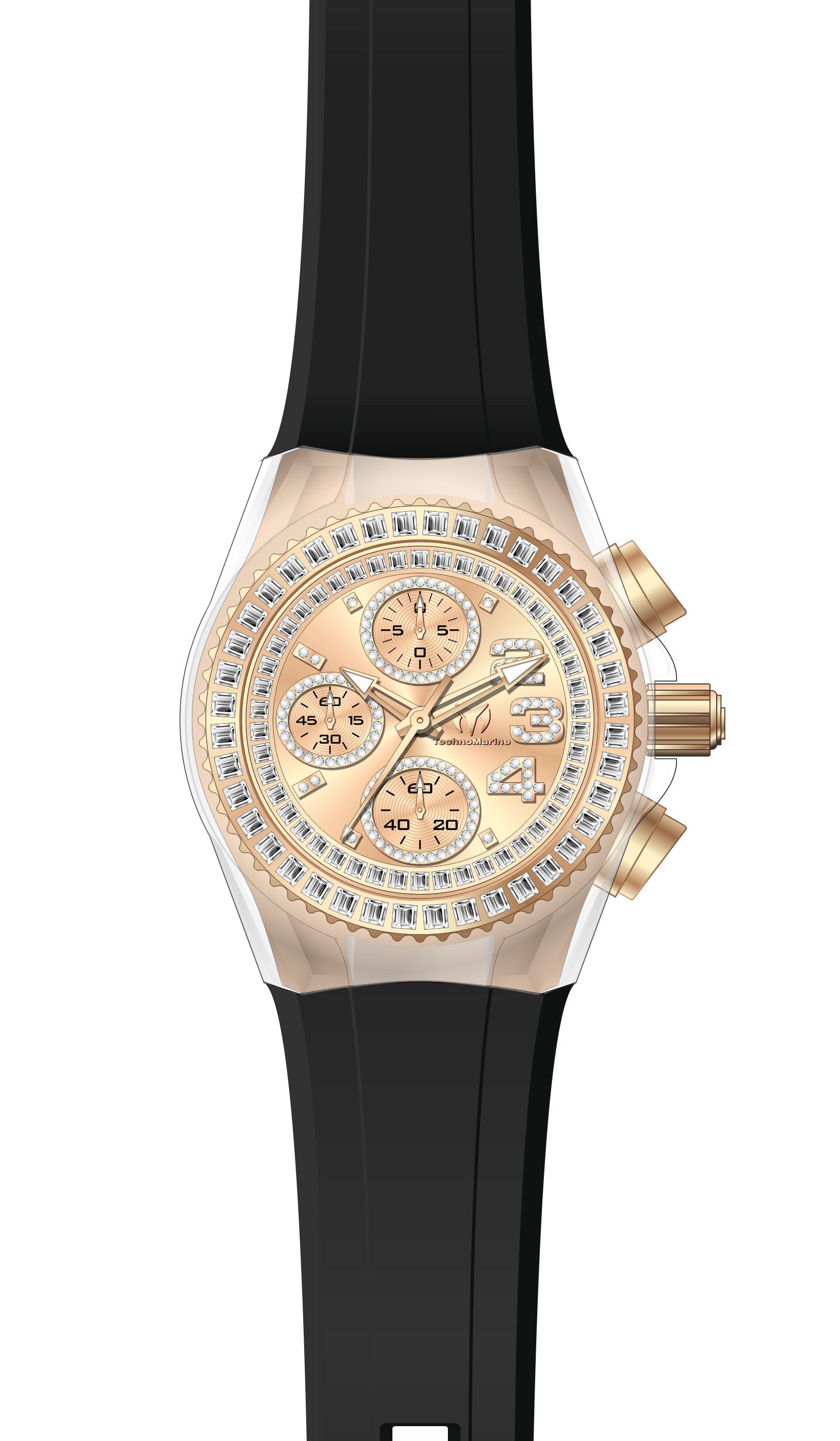 Band for Technomarine Cruise Glitz TM-121052