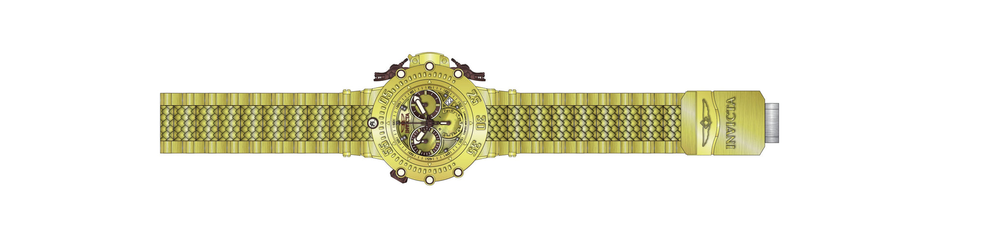 Parts for Invicta Subaqua Lady Gold Label 33251