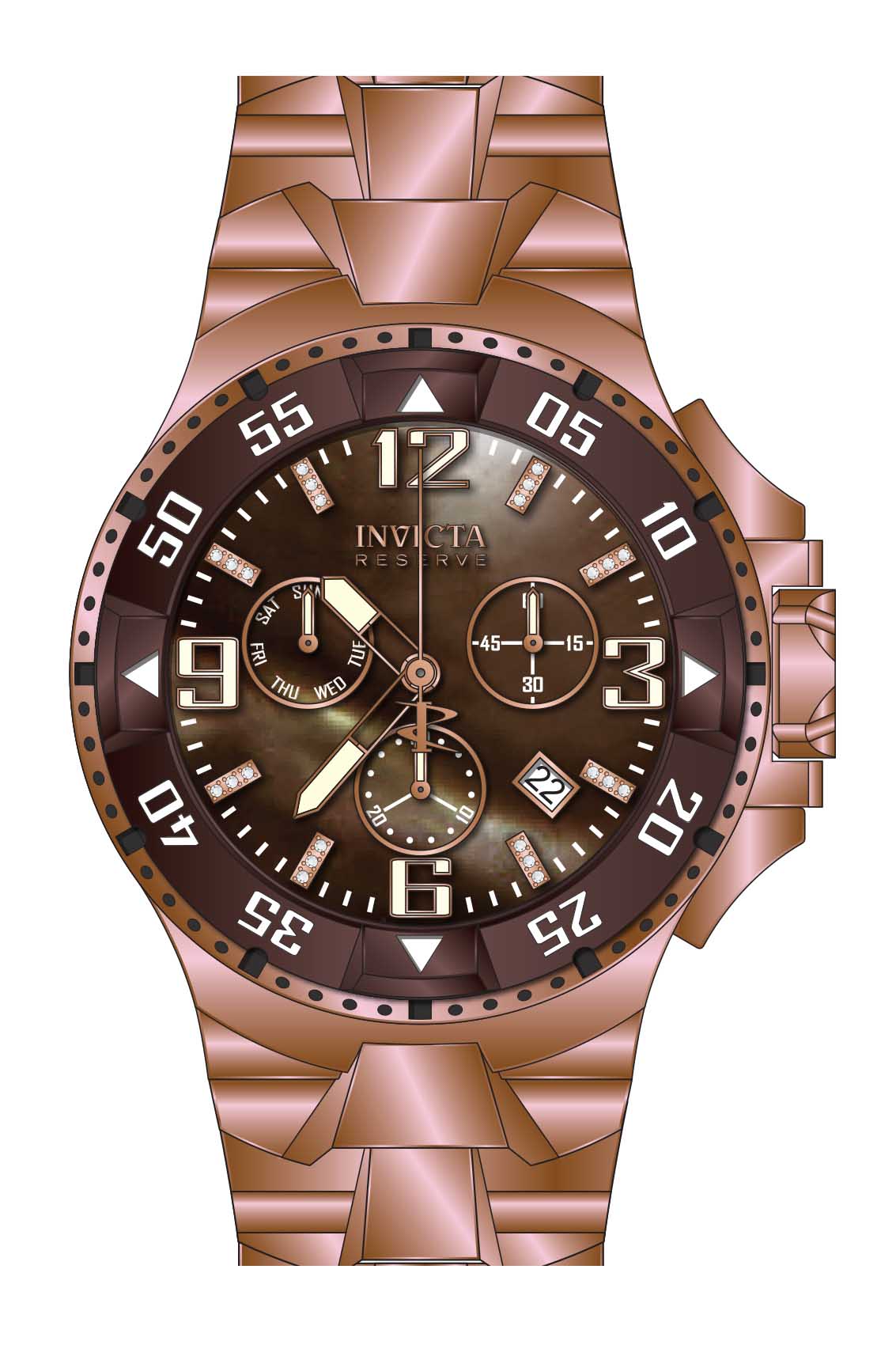 Band for Invicta Reserve Excursion Men 33347