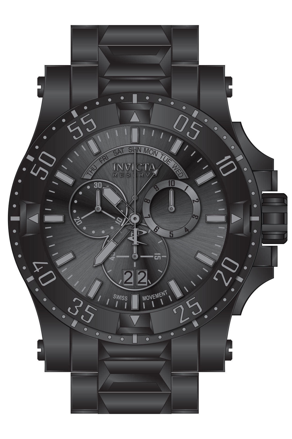 Band for Invicta Reserve Excursion Men 34197