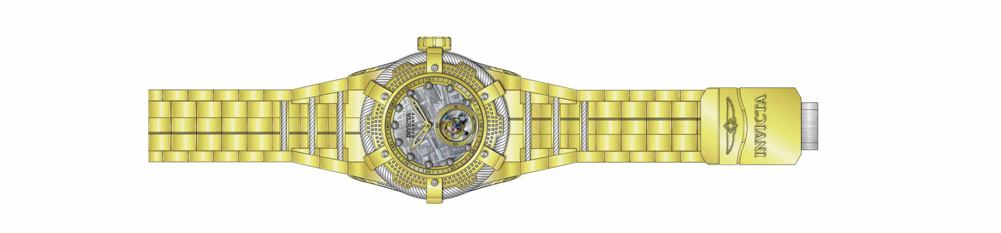 Band for Invicta Reserve Bolt Zeus Men 34299