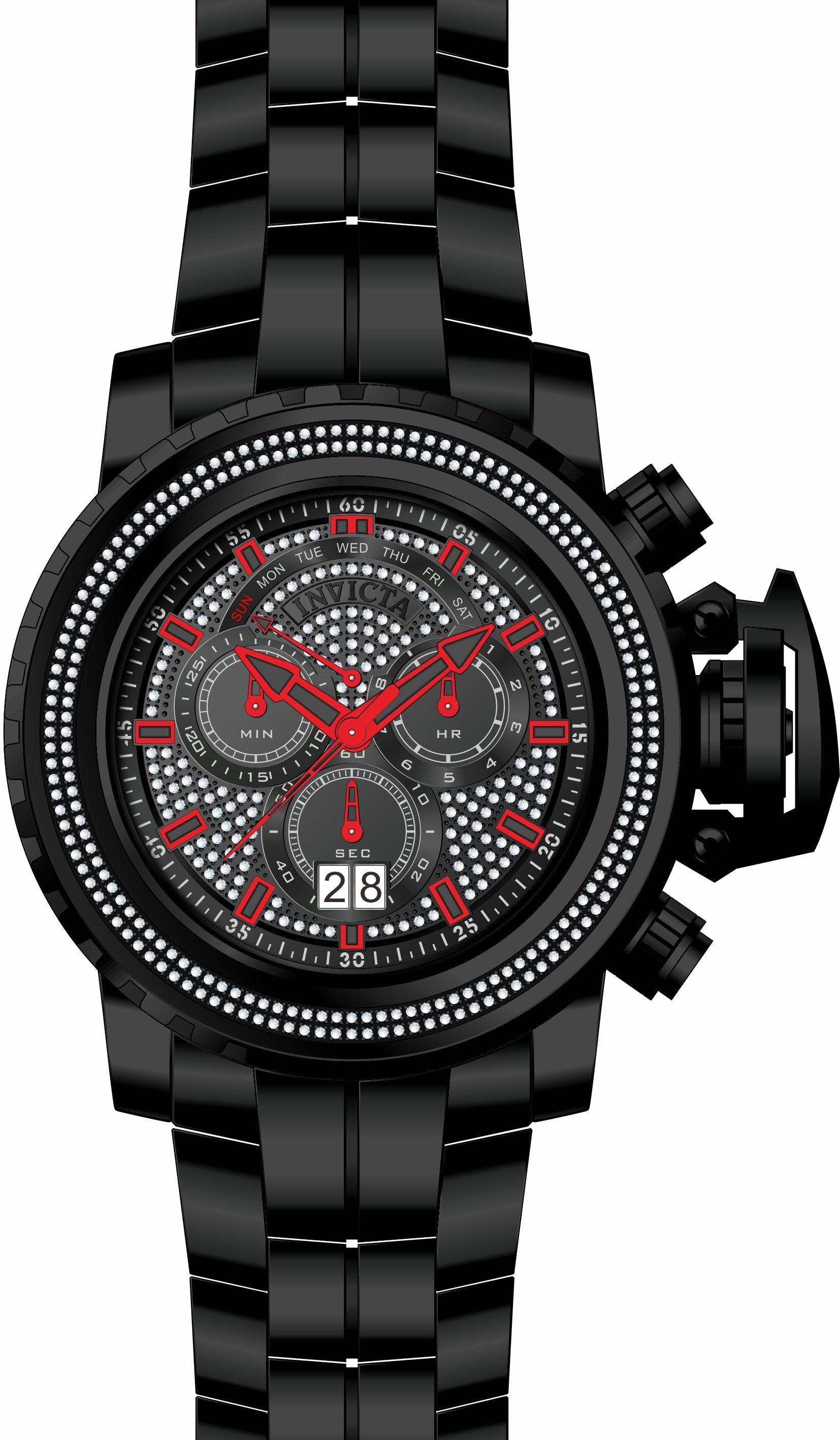 Parts for Invicta Sea Hunter Men Black Label 34177