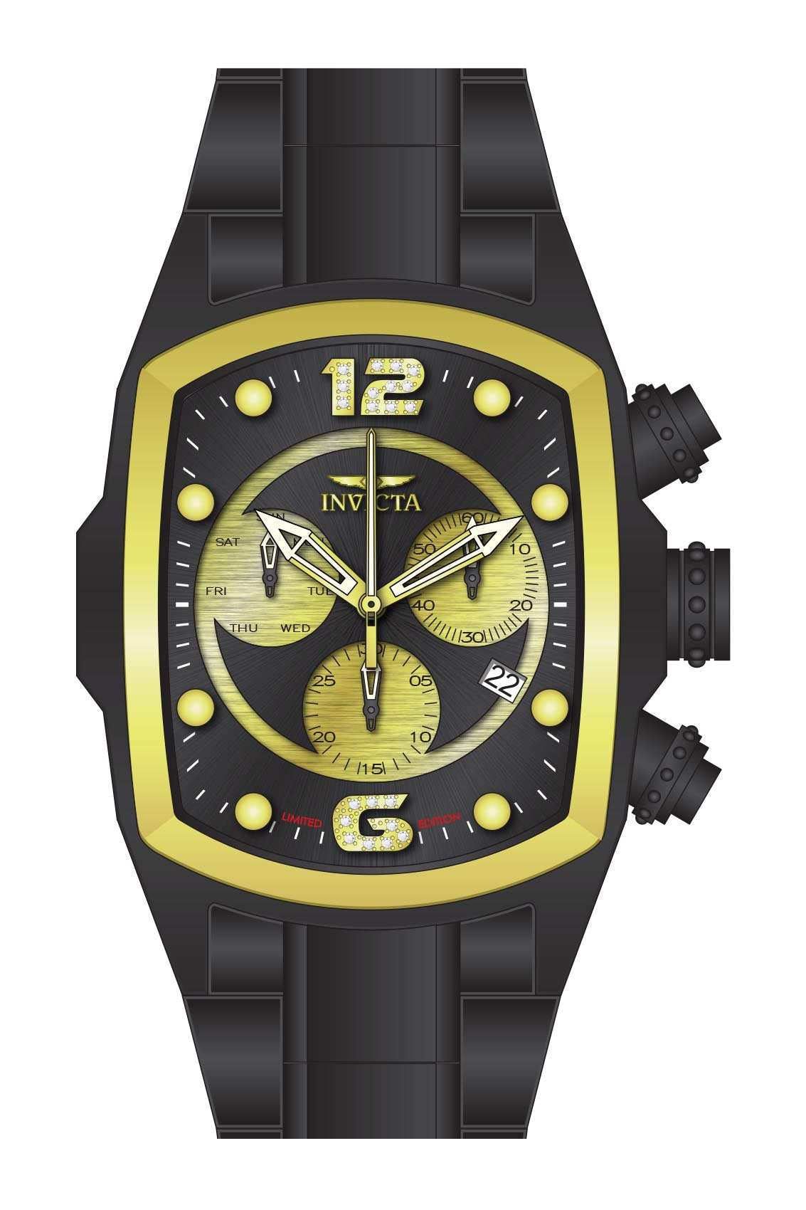 Parts for Invicta Lupah Men 33947
