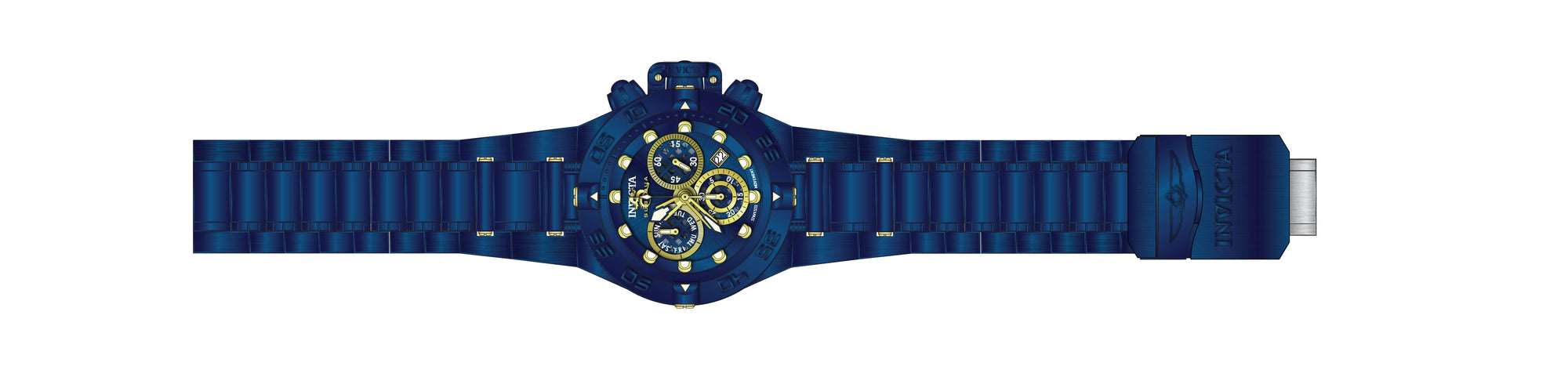 Band for Invicta Subaqua Noma IV Men Blue Label 34302