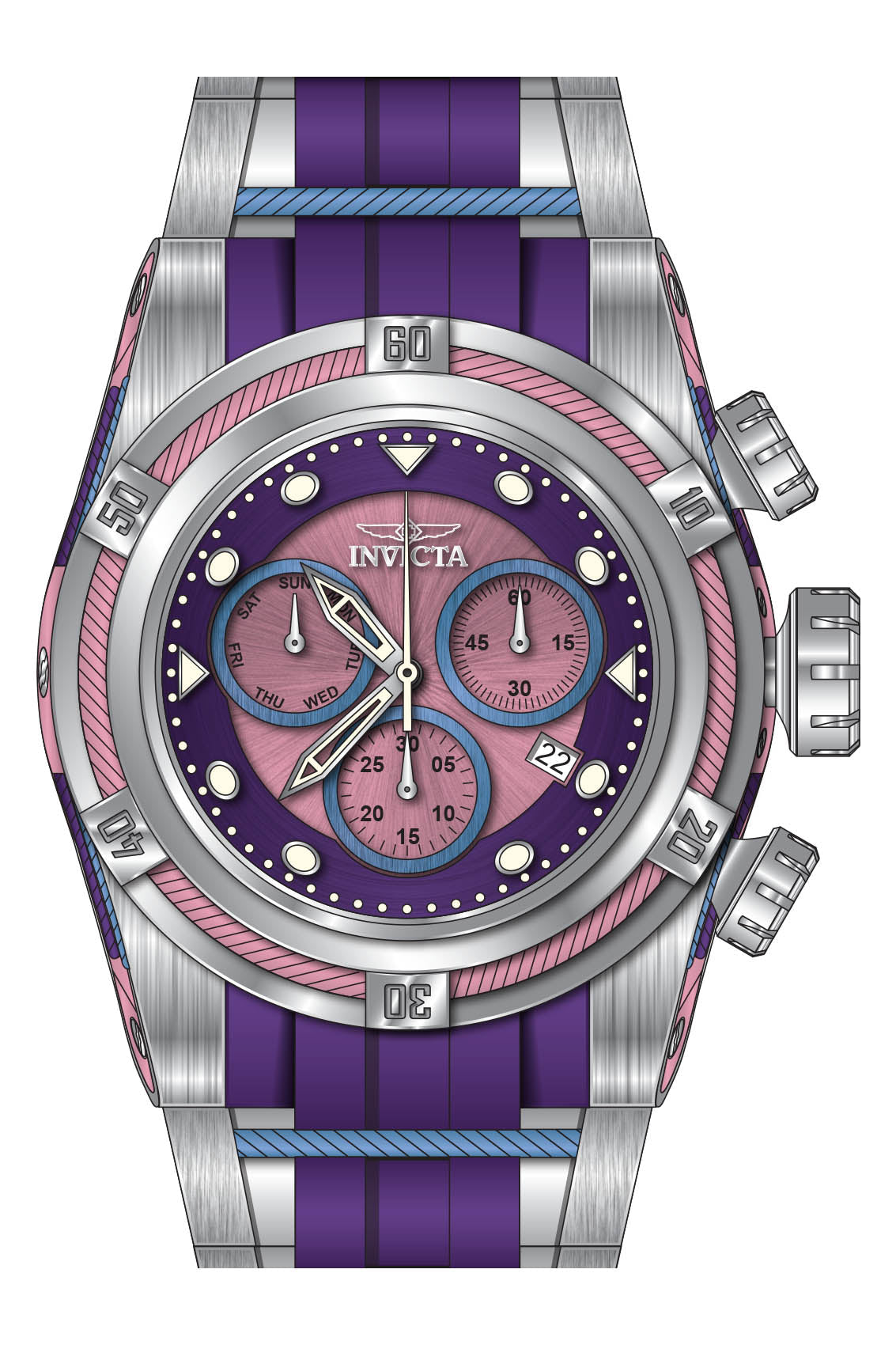 Band for Invicta Reserve Bolt Zeus Men 34482