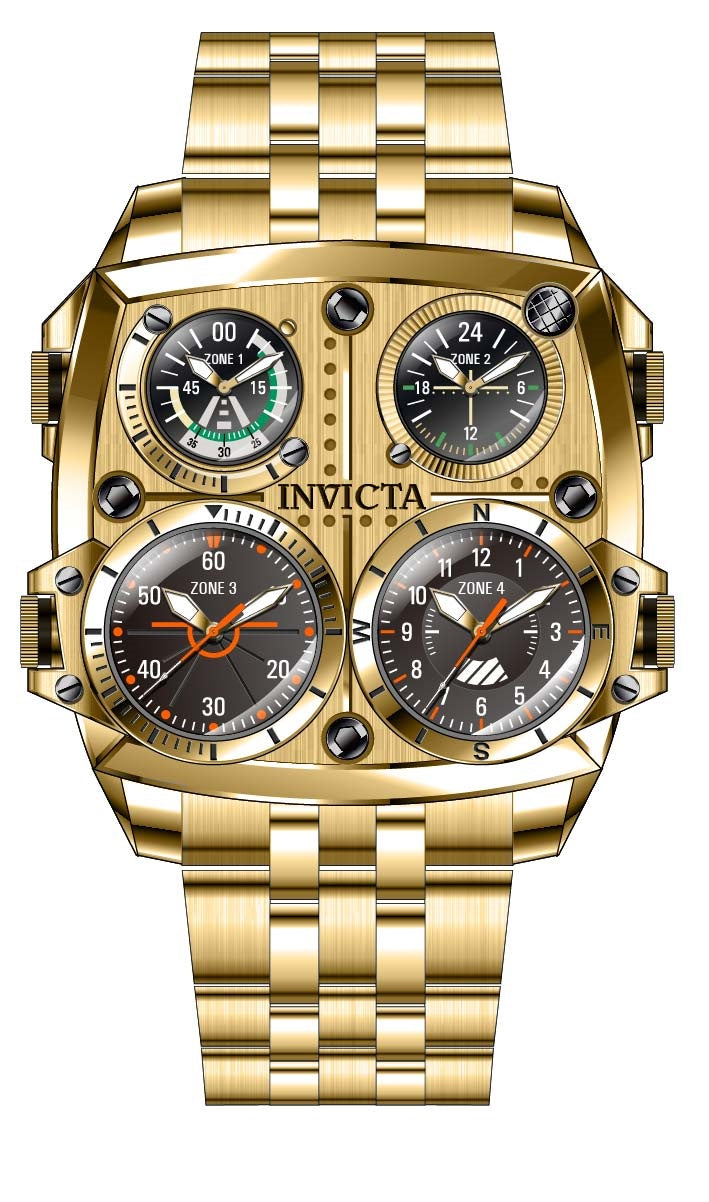Parts for Invicta Aviator Zulu Men 35197