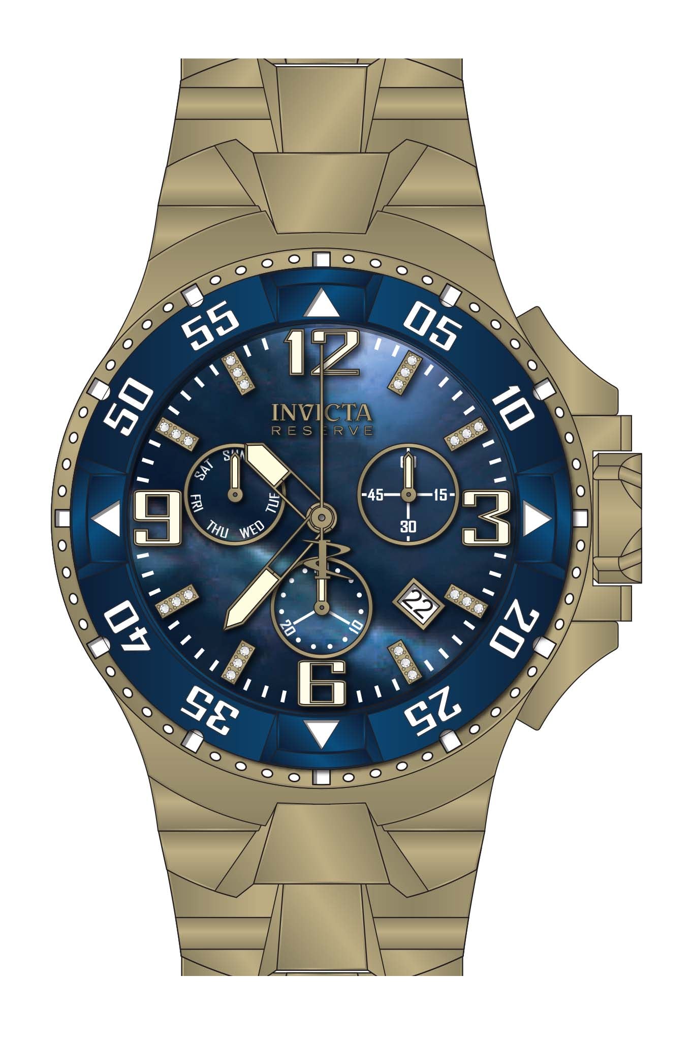 Band for Invicta Reserve Excursion Men 35635